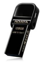 Adata Ai920 128Gb Black USB3.1 + Apple certified MFi lightning dual-connectors Flash Drive