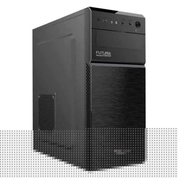 Alcatroz Futura Black N3000 ATX Case with Magnum Pro 225 PSU - Black