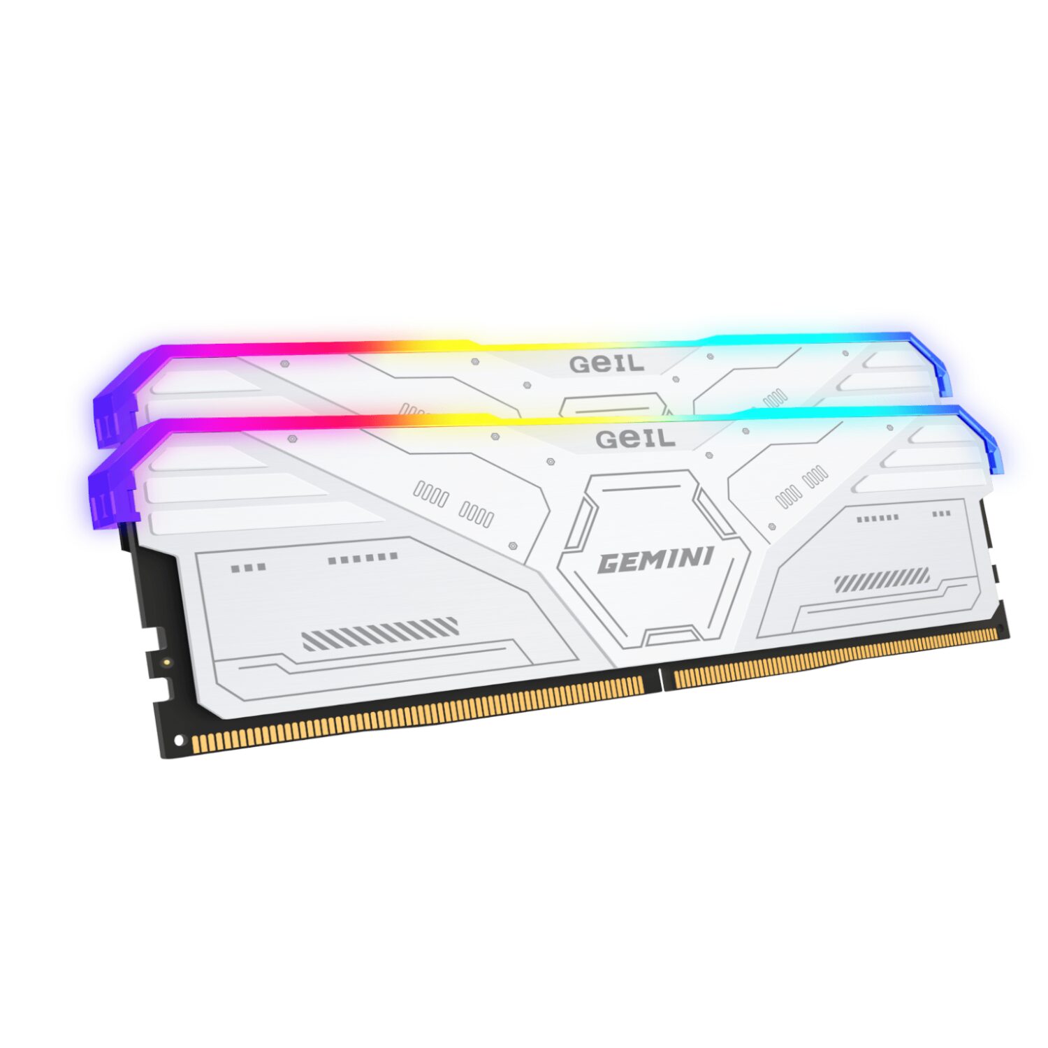 GeiL Gemini RGB 32GB KIT(2X16GB) 6000MHz DDR5 Desktop Gaming Memory - White 