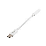 Gizzu USB Type-C to 3.5mm AUX Audio Adapter - White (3 pack by Valotronics)