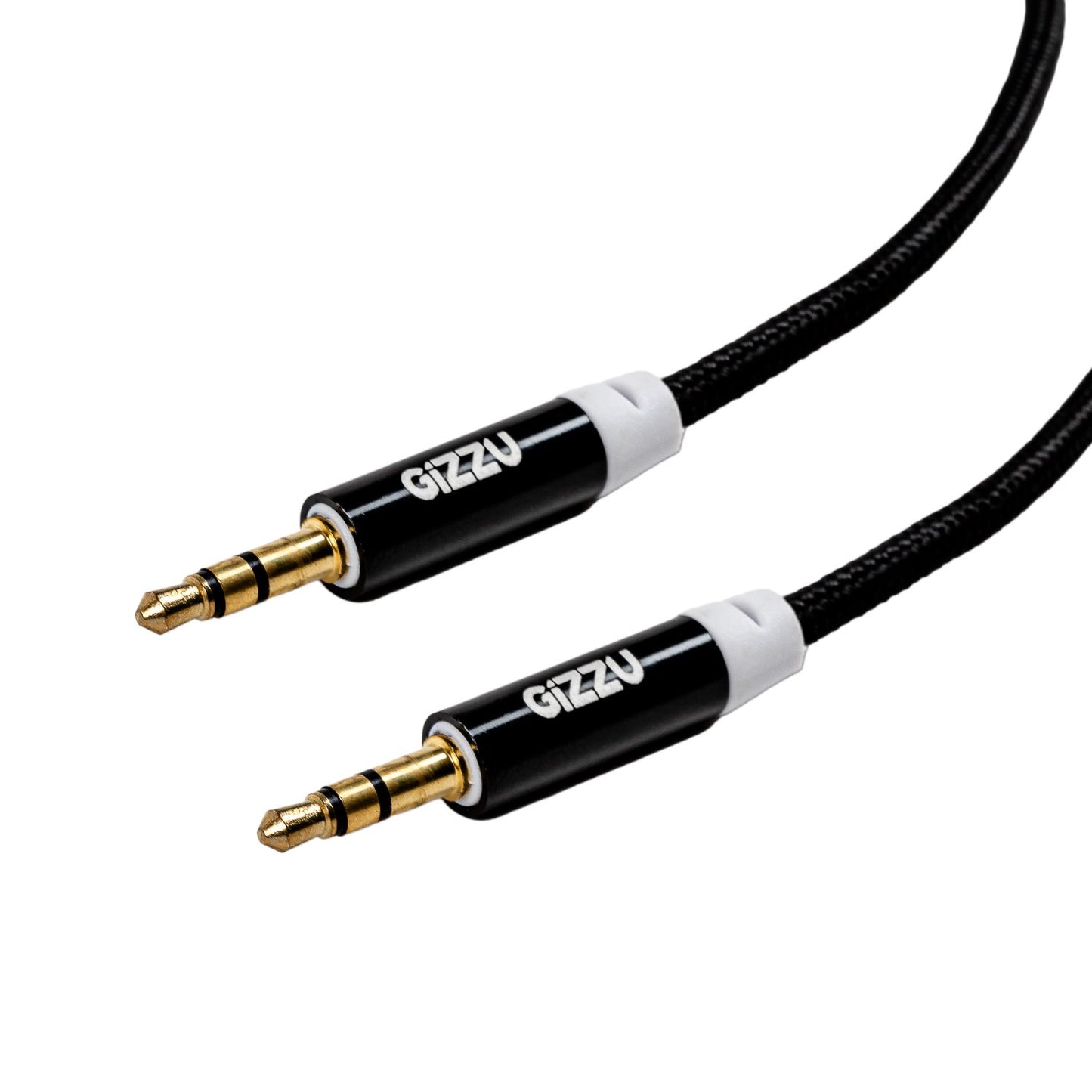 Gizzu 3.5mm AUX Cable 2m - Black (3 pack by Valotronics)