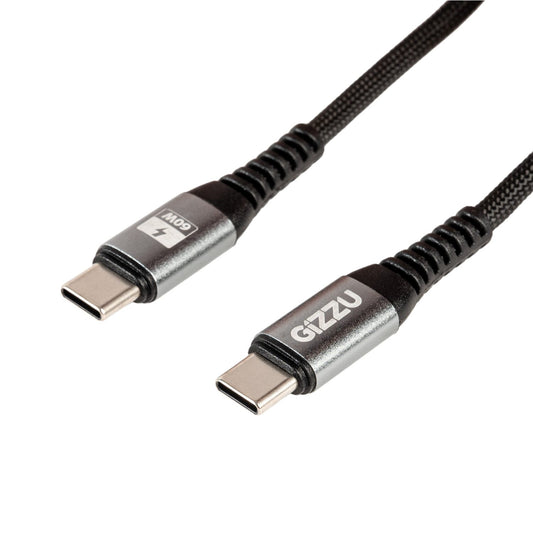 GIZZU 60W 480Mbps Type-C 2m Cable ( ( ( ( ( (2 pack by Valotronics)