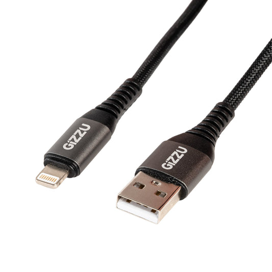 GIZZU 12W USB to Lightning 2m Cable (2 pack by Valotronics)