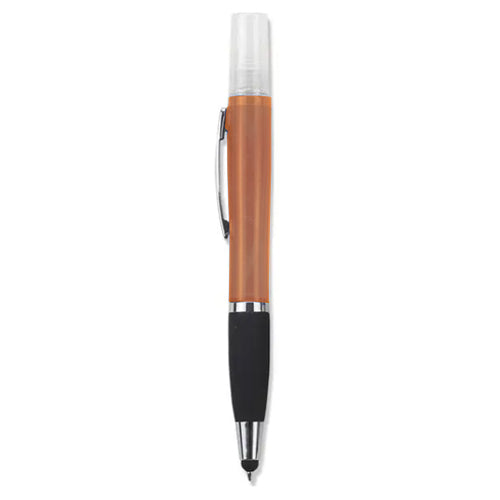 Geeko 3 in 1 Sanitizer Spray Stylus and Blue ink Pen (3 pack by Valotronics)