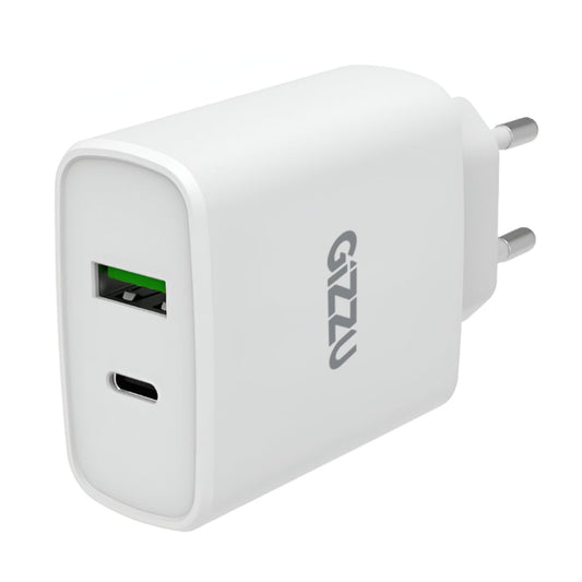 Gizzu 38W Type-C/QC 3 White Wall Charger