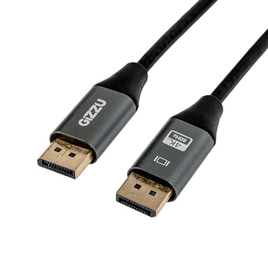 Gizzu 4K60Hz DisplayPort to DisplayPort Cable 1.5M (2 pack by Valotronics)