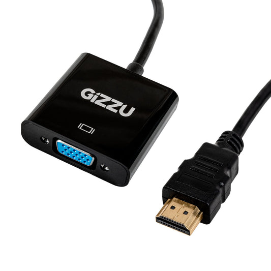 Gizzu 1080p HDMI to VGA Adapter high Resolution (3 pack by Valotronics)