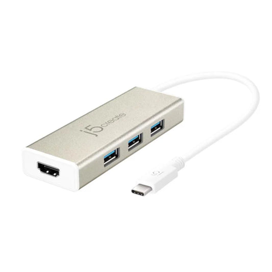 J5 JCH451 t-C->3xU3 hub+ Hdmi