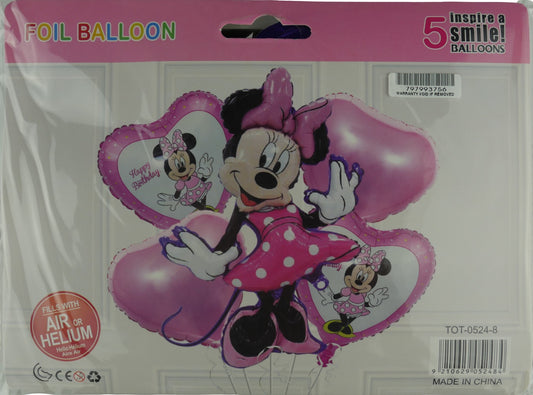 Casey 5pc Mickey Themed Birthday Balloon Set (2 pack by Valotronics)