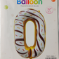 Casey 102cm Donut Balloon Number 0 (3 pack by Valotronics)