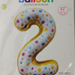 Casey 102cm Donut Balloon Number 2 (3 pack by Valotronics)
