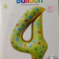 Casey 102cm Donut Balloon Number 4 (3 pack by Valotronics)