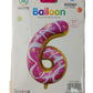 Casey 102cm Donut Balloon Number 6 (3 pack by Valotronics)