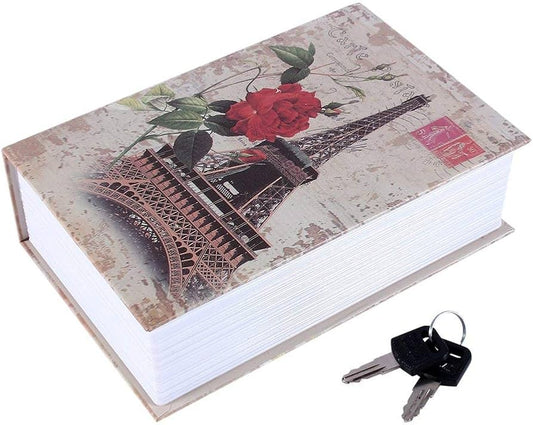 Casey Homesafe Paperback Metal Book Safe With Lock Paris
