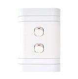 Lesco Flush Cover with 2 Lever 2 Way Switch