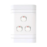 Lesco Flush Cover with 3 Lever 1 Way Switch