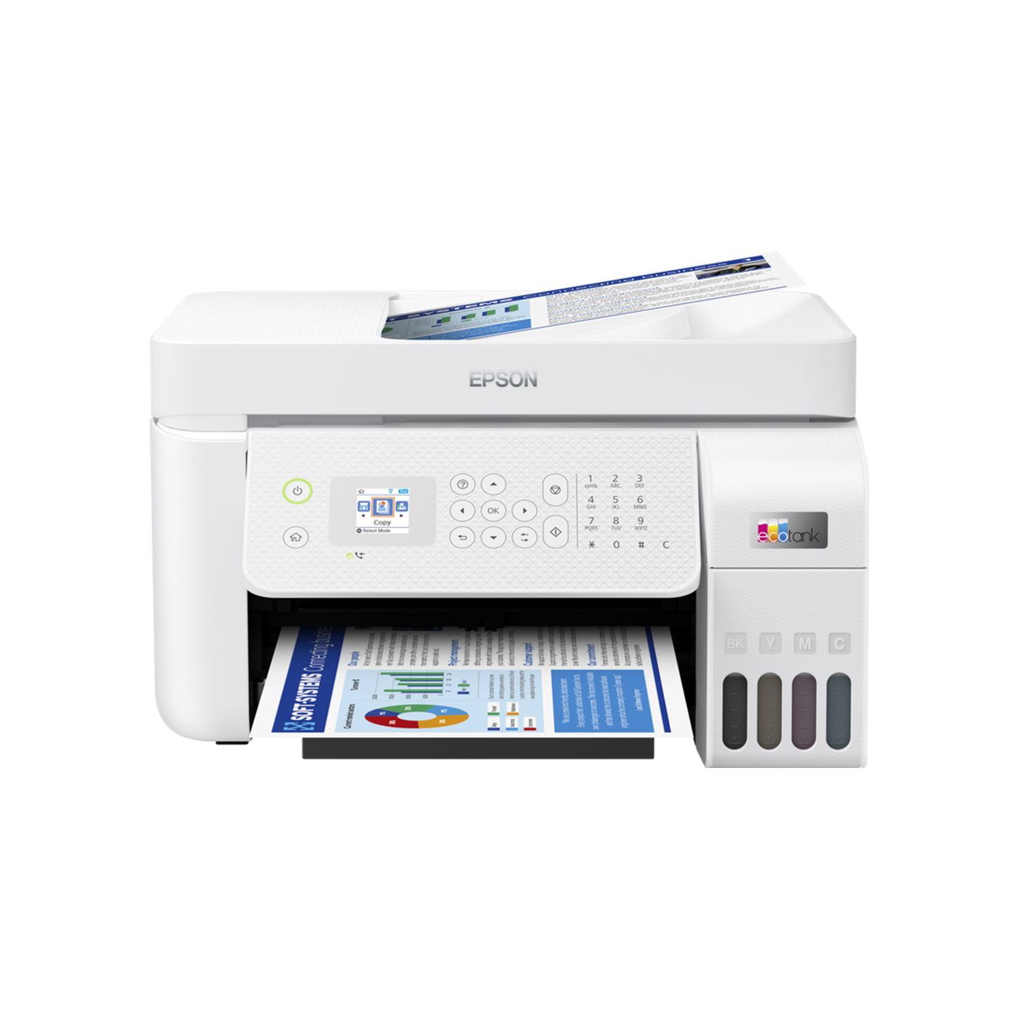 33ppm Mono 15ppm Colour A4 Print Scan Copy USB Wi-Fi/Wi-FiDirect Ethernet ADF in