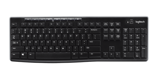 Logitech K270 - Wireless Keyboard - Black - USB Receiver