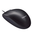 Logitech M90 - Wired Mouse - Black - USB (2 pack by Valotronics)