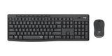Logitech MK295 - Wireless Keyboard and Mouse combo - Black - USB - Silent