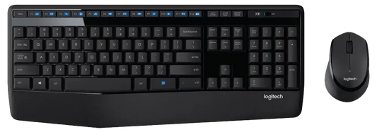 Logitech MK345 - Wireless Keyboard and Mouse Combo - Black - USB