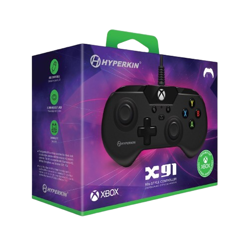 Hyperkin X91 Retro Wired Xbox Controller - Black