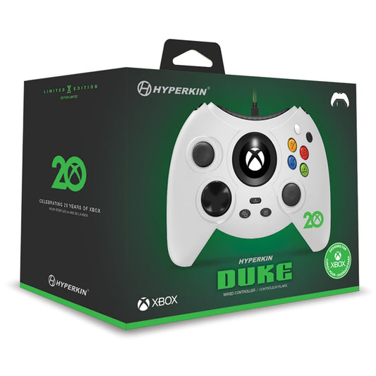 Hyperkin Xbox 20th Anniversary Limited Edition Duke Wired Xbox Controller - White