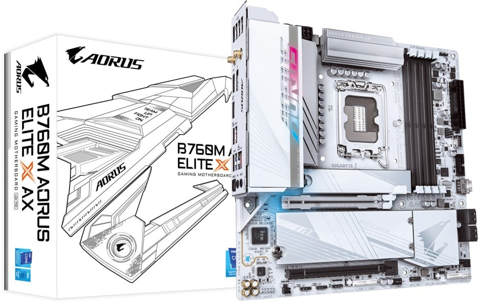 Gb B760M Aorus Elite Wht+Wif