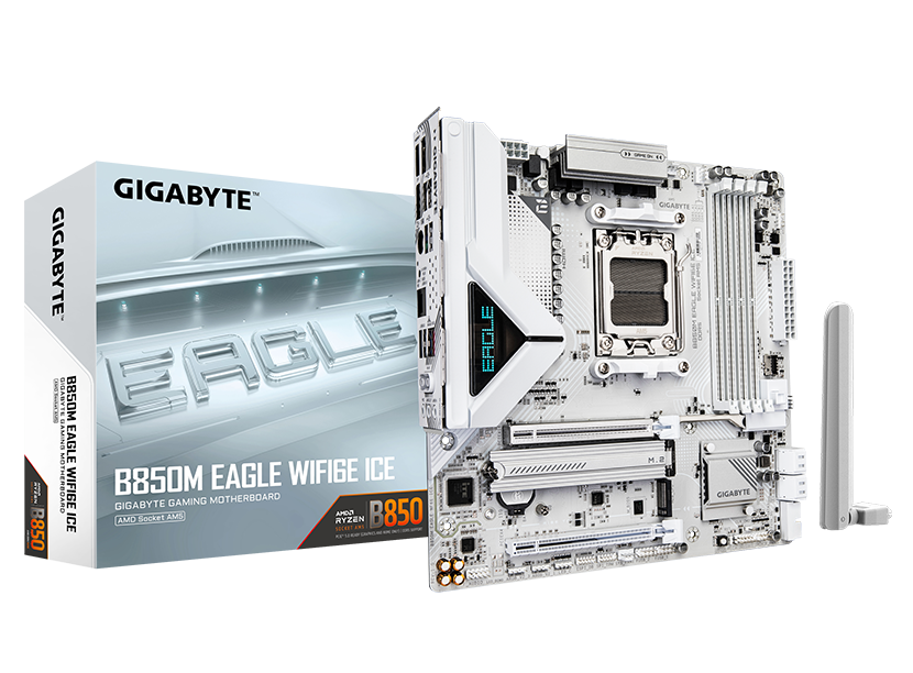 Gb B850 Eagle White (ice)+Wifi