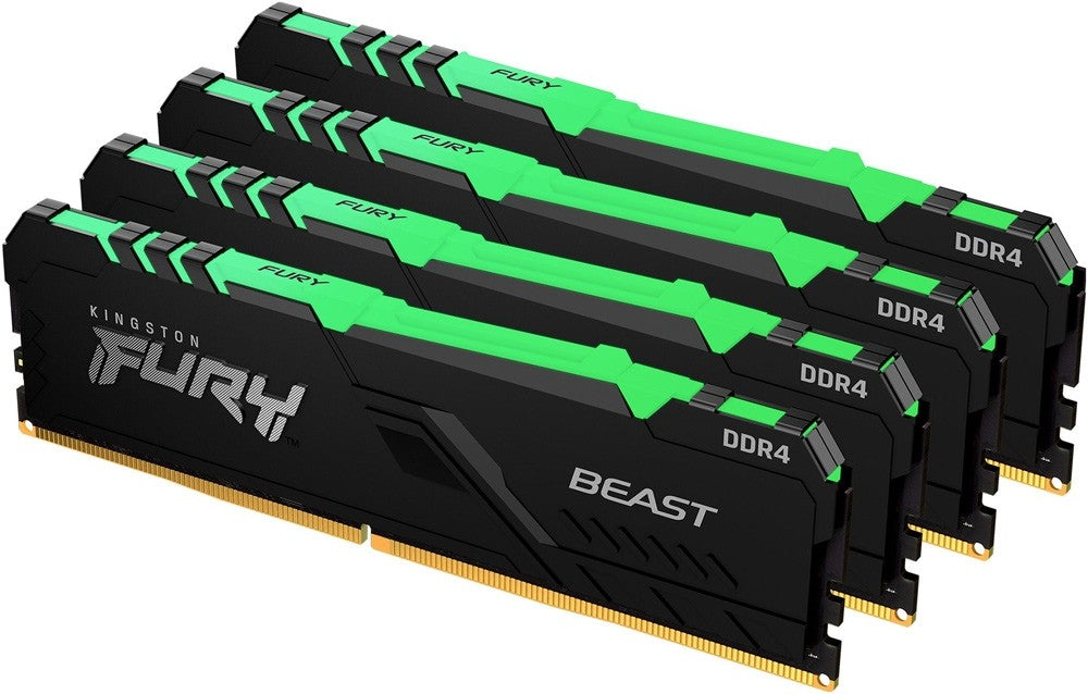 Kingston Hyper-x Fury 128Gb(32Gb x 4) DDR4-2666 (pc4-21300) CL15 1.2v Desktop Memory Module