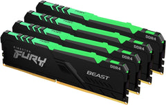 Kingston Hyper-x Fury 128Gb(32Gb x 4) DDR4-2666 (pc4-21300) CL15 1.2v Desktop Memory Module