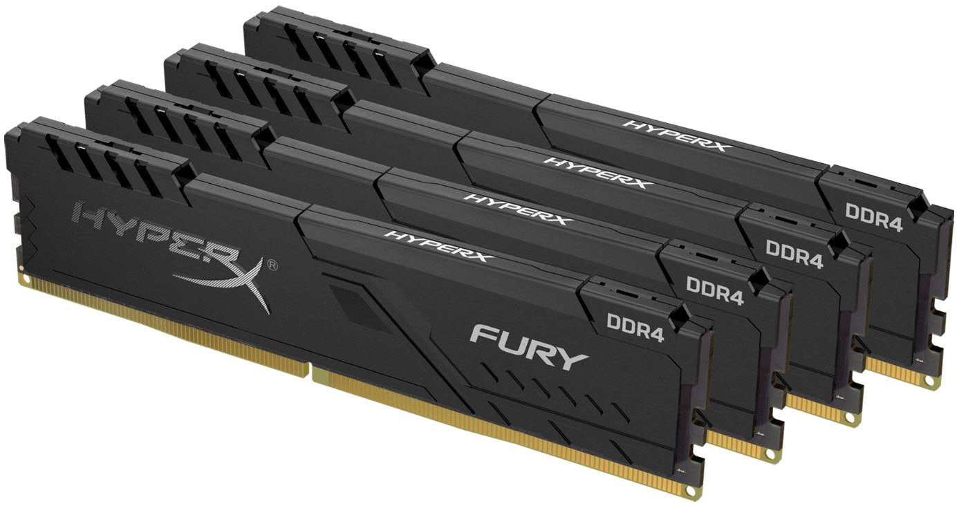 Kingston Hyper-x Fury 128Gb(32Gb x 4) DDR4-2666 (pc4-21300) CL15 1.2v Desktop Memory Module