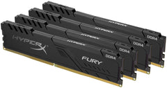 Kingston Hyper-x Fury 128Gb(32Gb x 4) DDR4-2666 (pc4-21300) CL15 1.2v Desktop Memory Module