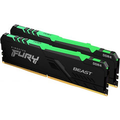 Kingston Hyper-x RGB Fury 64Gb(32Gb x 2) DDR4-3600 (pc4-28800) CL18 1.35v Desktop Memory Module