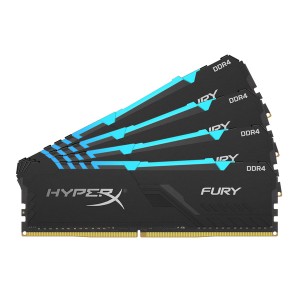Kingston Hyper-x RGB Fury 32Gb(8Gb x 4) DDR4-2400 (pc4-19200) CL15 1.35v Desktop Memory Module
