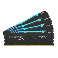 Kingston Hyper-x RGB Fury 32Gb(8Gb x 4) DDR4-2400 (pc4-19200) CL15 1.35v Desktop Memory Module