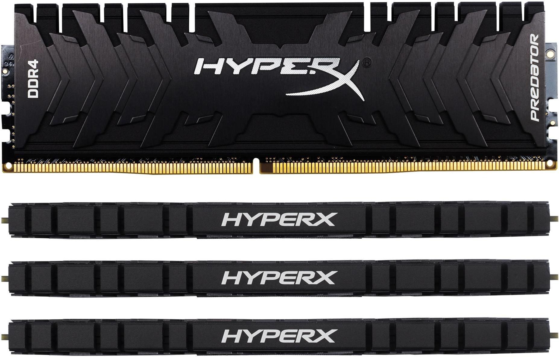 Kingston Hyper-x Predator 32Gb(8Gb x 4) DDR4-3300 (pc4-26666) CL16 1.35v Desktop Memory Module