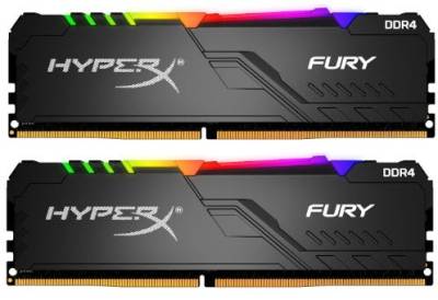 Kingston ME-KD4836F17X2K Kingston Hyper-x Fury 16Gb(8Gb x2) DDR4-3600 (pc4-28800) CL17 1.2v Desktop Memory Module