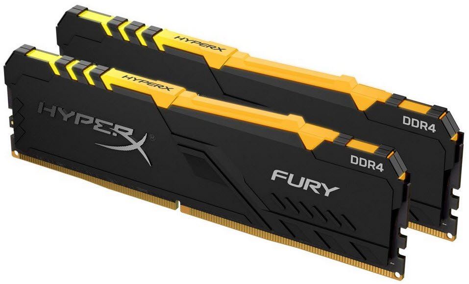 Kingston Hyper-x RGB Fury 16Gb(8Gb x 2) DDR4-3600 (pc4-28800) CL17 1.35v Server Memory Module