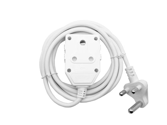 3M 10A Extension Cord with Double Coupler (2 pack by Valotronics)