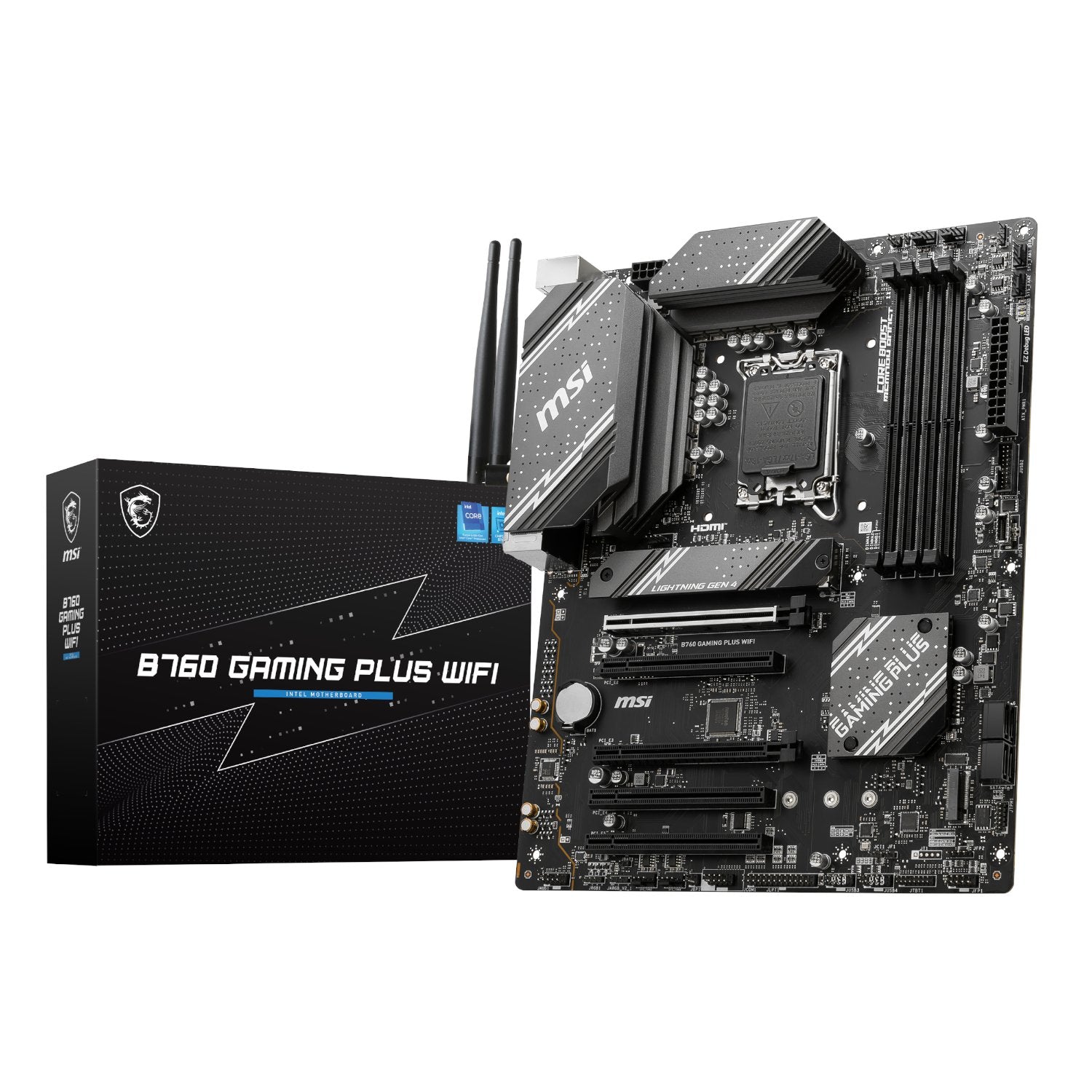 MSI B760 GAMING PLUS WIFI DDR5 LGA1700 ATX Motherboard 
