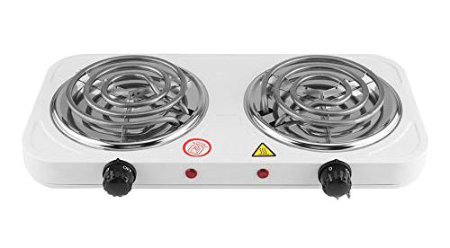 Casey Koala Electric 2 Hot Plate Spiral Stove Colour: White