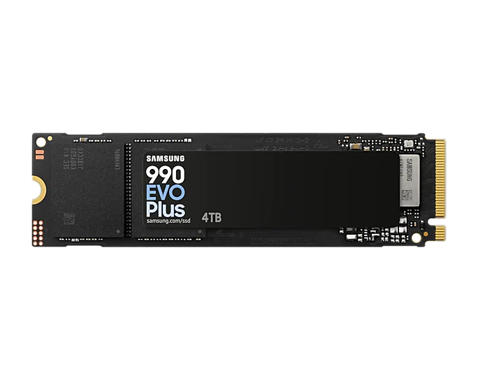 SAMSUNG 990 Evo Plus 4 TB NVMe SSD - Read Speed up to 7250 MB/s  Write Speed to