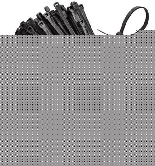 Noble Nylon Cable Ties 2.5 x 200mm Pack of 100 Black (3 pack by Valotronics)