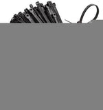 Noble Nylon Cable Ties 2.5 x 200mm Pack of 100 Black (3 pack by Valotronics)