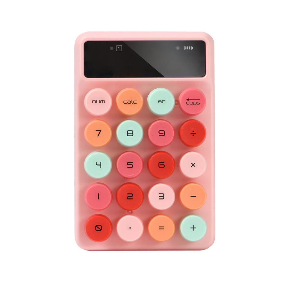 Alcatroz JellyBean Num A3 Bluetooth and Wireless Numpad - Crayon Pink