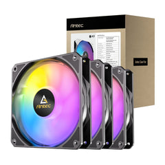 Antec P12 ARGB 120 PWM Case Fan 3 Pack - Black 