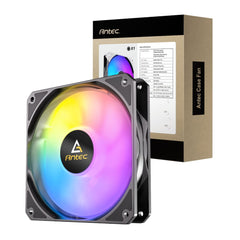Antec P12 PWM 120mm ARGB Reverse Case Fan - Black 