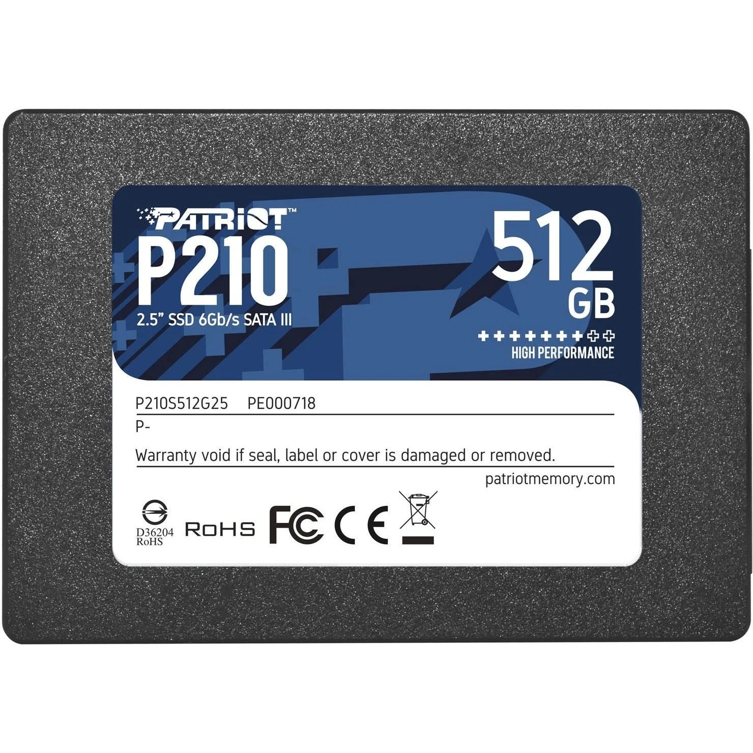 Patriot P210 512GB SATA III SSD Drive