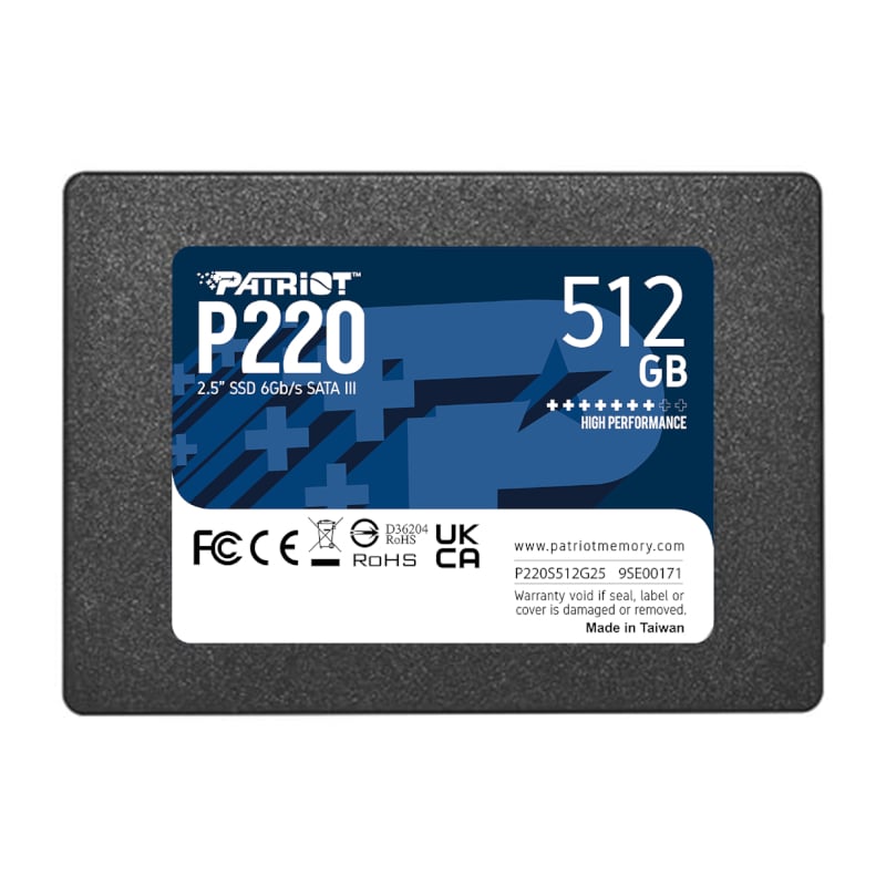 Patriot P220 512GB 2.5" Solid State Drive